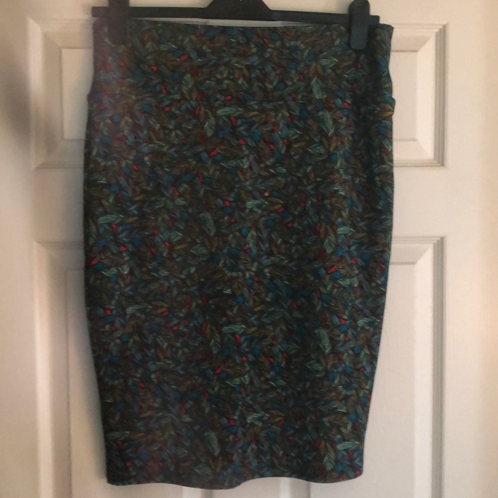 Lula Roe casual skirt multi colored